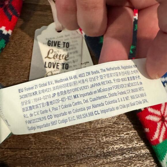 NEW FOREVER 21 Ugly Christmas Sweater "Snow Cool" Fair Isle Red Green Blue Soft - Picture 15 of 16